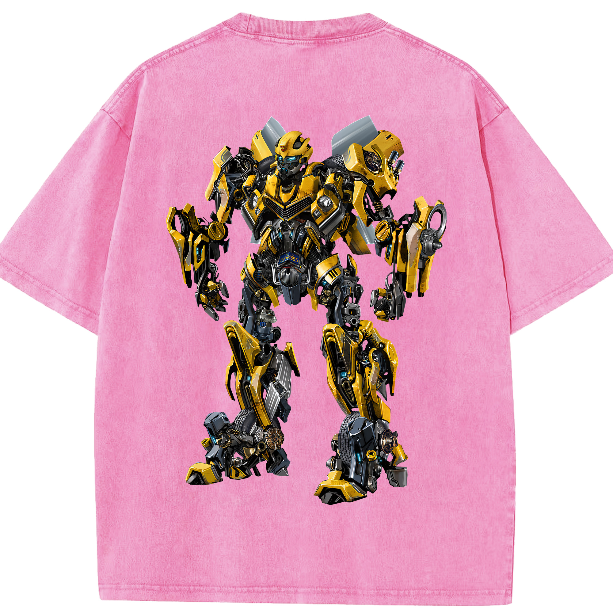 （画像用） Transformers トランスフォーマー 綿100% ヴィンテージ風 半袖Tシャツ（背面プリント）